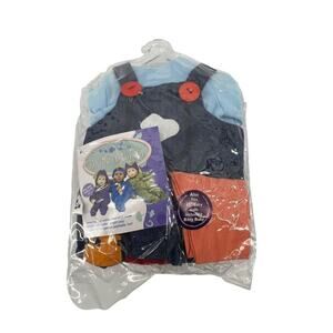 My Lil Punkin Doll Outfit Clothes Overalls Train Design Includes Shoes NEW